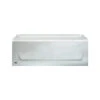 Bootz Industries 011-3302-00 Kona Right Hand Bath Tub, Porcelain On Steel, 4-1/2-Ft., White
