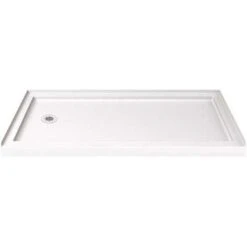 DreamLine DLT-1136601 SlimLine 36 In. D X 60 In. W Single Threshold Shower Base In White With Left Hand Drain