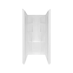 Delta 40064 Classic 400 36 In. X 36 In. X 74 In. Direct-to-Stud Alcove Shower Surround In White