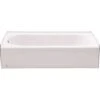 American Standard 2390.202.020 Princeton 60 In. Left Hand Drain Rectangular Alcove Bathtub In White