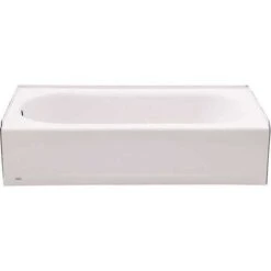 American Standard 2390.202.020 Princeton 60 In. Left Hand Drain Rectangular Alcove Bathtub In White