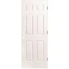 Masonite 34 X 80 RH 6-PNL PH 34 In. X 80 In. Textured 6-Panel Primed White Right Handed Hollow Core Composite Single Prehung Interior Door