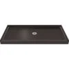 DreamLine DLT-1132540-88 SlimLine 54 In. W X 32 In. D Single Threshold Shower Base In Black With Center Drain
