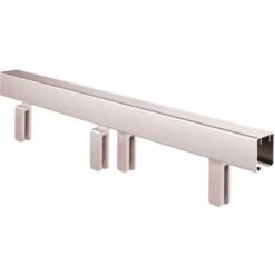 Delta SDMT160-C-R 60 In. Frameless Mod Soft-Close Sliding Bathtub Door Track Assembly Kit In Chrome For 3/8 In. Glass