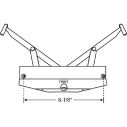 Brixwell 900-21658 Velux Skylight Operator Gold 8in Split Arm Sold Seperately Snap In Hex Adaptor