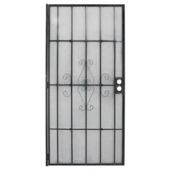 PRECISION 3818BK2868 Regal Series Door Screen, 80 In L, 32 In W, Steel, Black