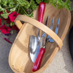 British Bloom Trowel And Fork Set -Household Tools Store GRH TFBOXBB burgon and ball RHS gifts for gardeners british bloom gift boxed trowel and fork 02