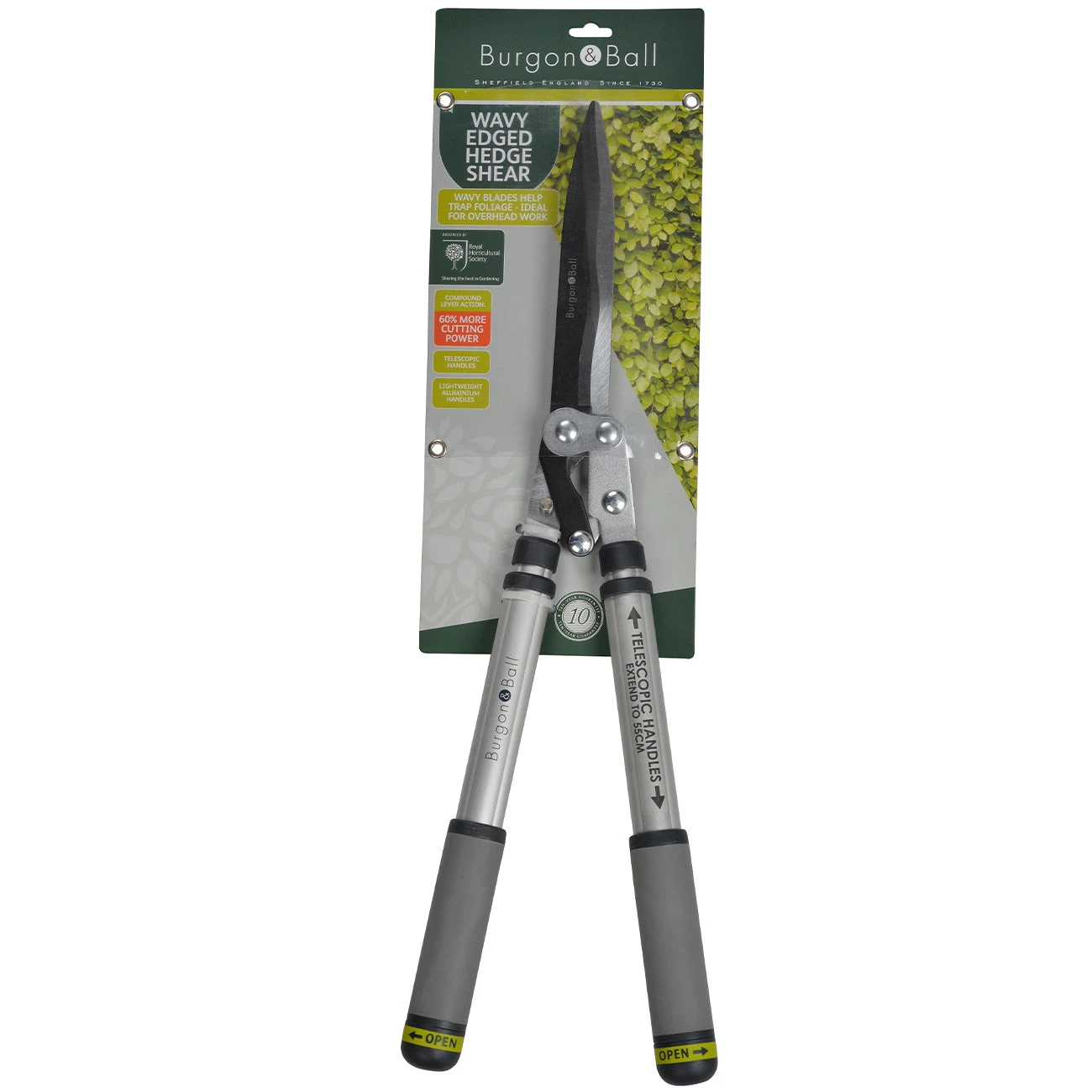 Telescopic Wavy Edged Hedge Shear RHS Endorsed 2 Telescopic Wavy Edged Hedge Shear RHS Endorsed - Image 2